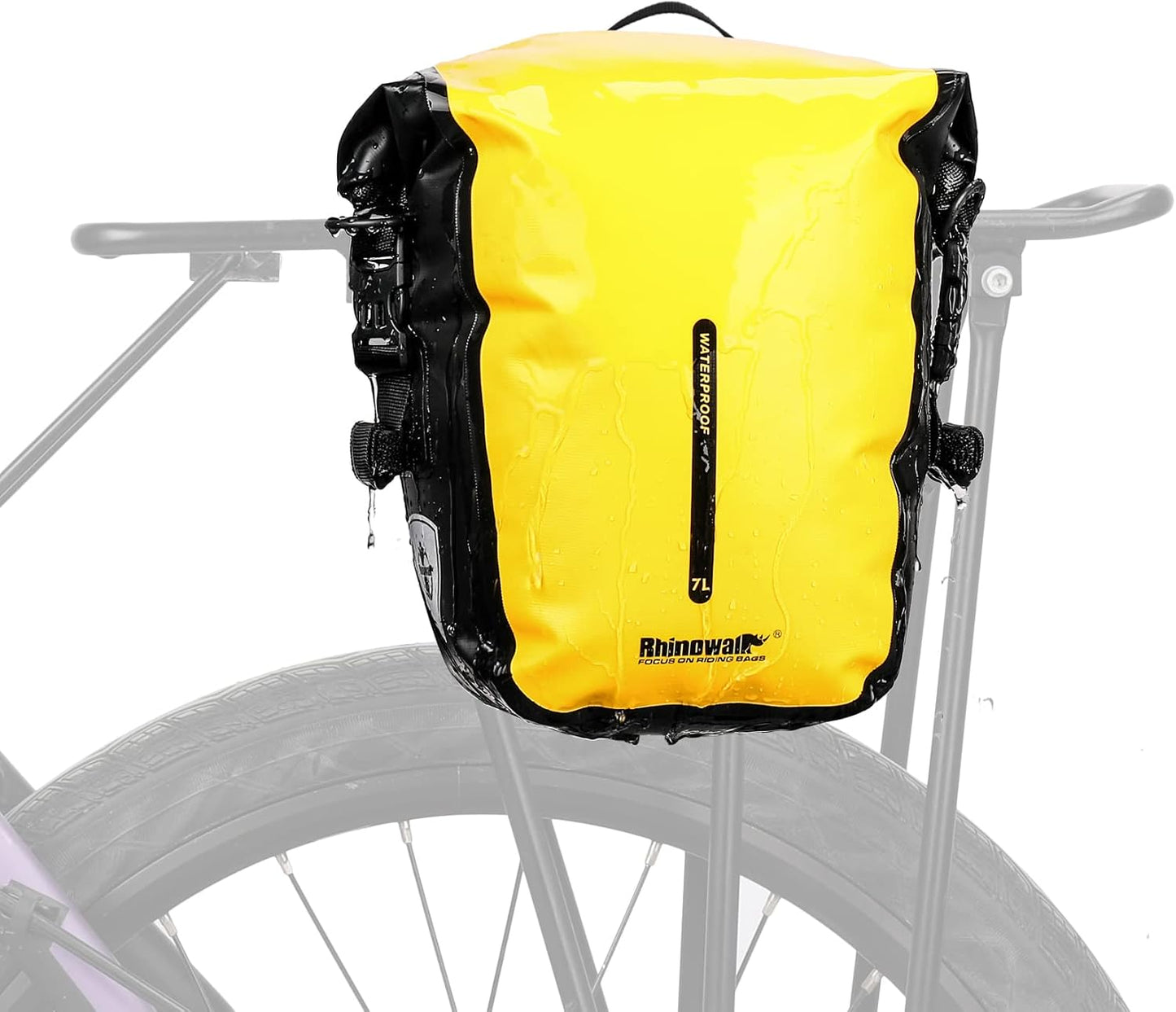 Bolsa alforja bicicleta 7L impermeable correa hombro