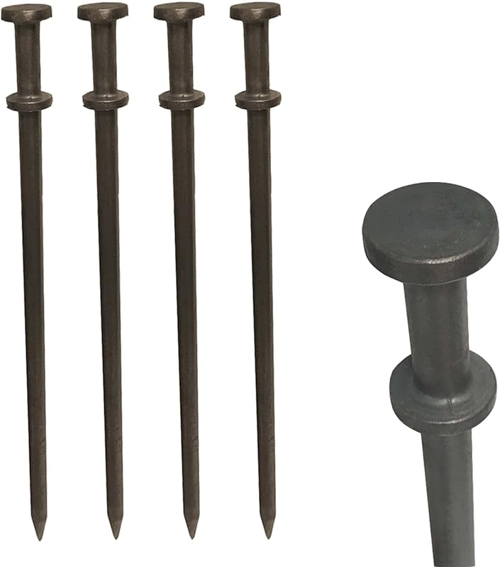 Estacas doble cabeza metal para tienda campaña acero