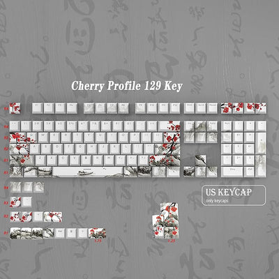Set 129 teclas PBT doble disparo RGB para teclado