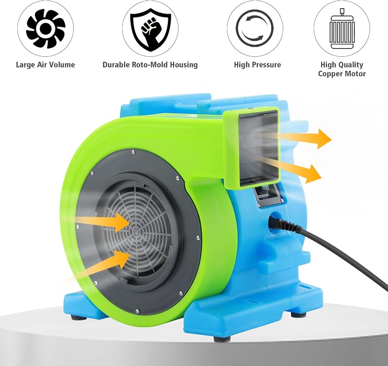 Soplador inflable casa rebote bajo amperaje para niños