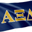 Bandera Alpha Xi Delta 3x5ft decoración hermandad griega