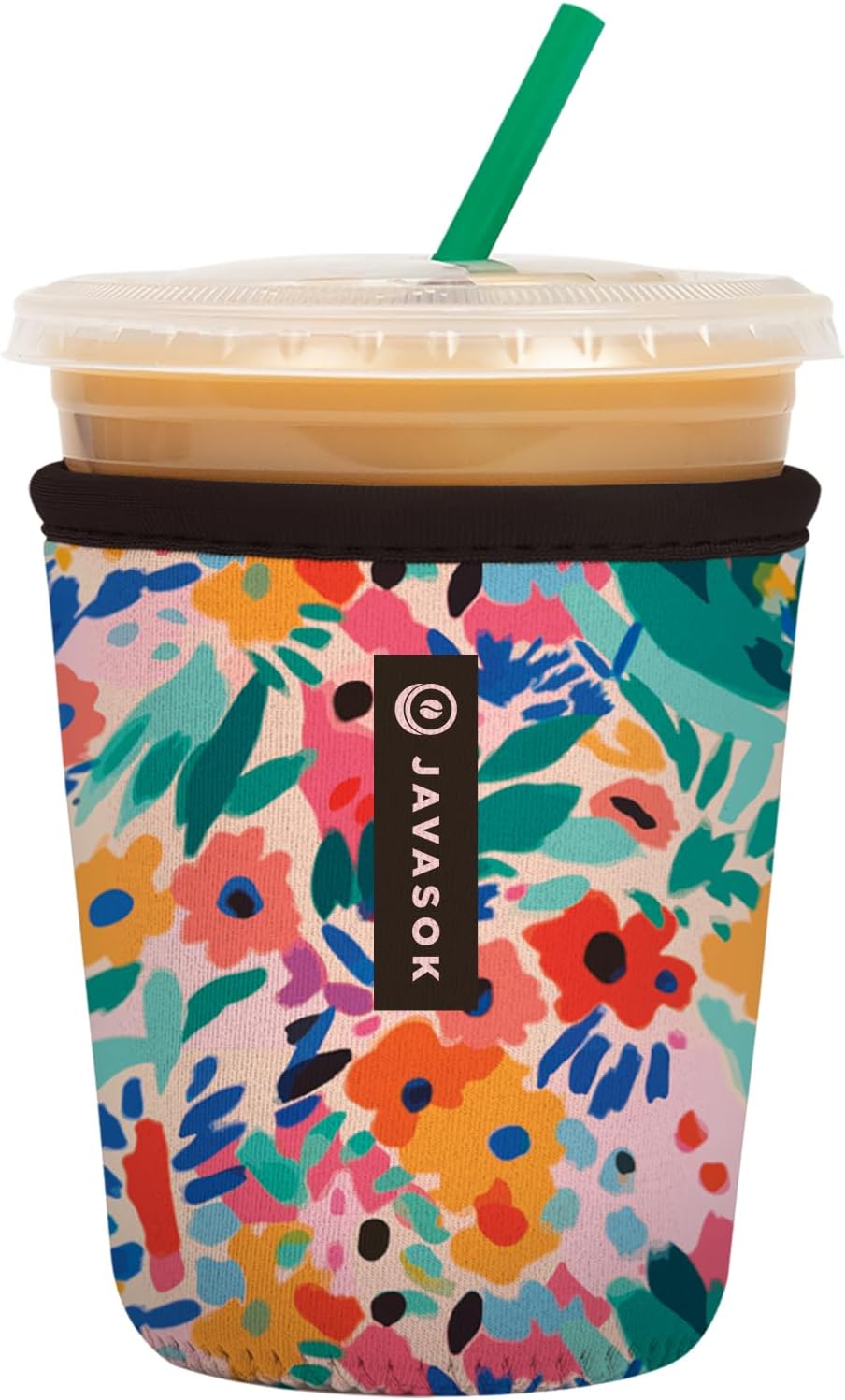 Funda neopreno taza café helado 16-20oz Floral