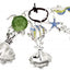 Set 4 cucharas medidoras criaturas marinas plata
