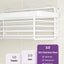Organiz. ducha acero inox estantes adhesivos 3 pzas