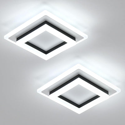 2 Lámparas LED Techo Empotrado 24W Blanca Fría 6500K