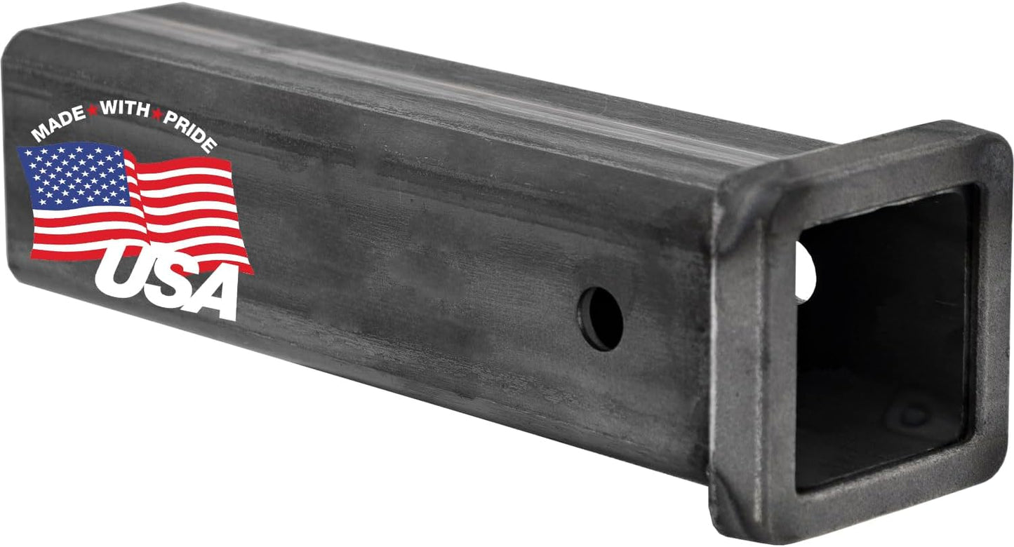 Tubo receptor liso 2-1/2pulg vástago 12pulg acero carbono