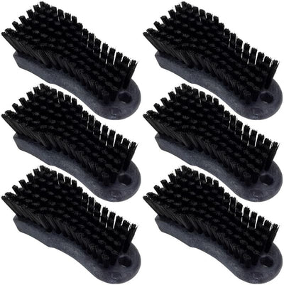 Cepillo plástico para tabla cortar 6pulg negro pack 6