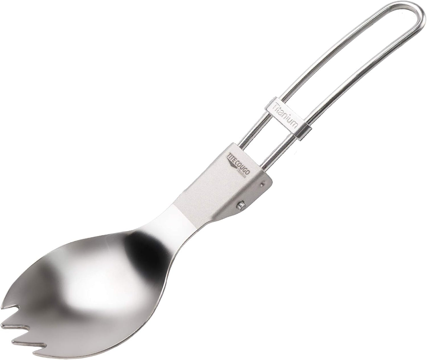 Cuchara plegable titanio al aire libre 0.63oz