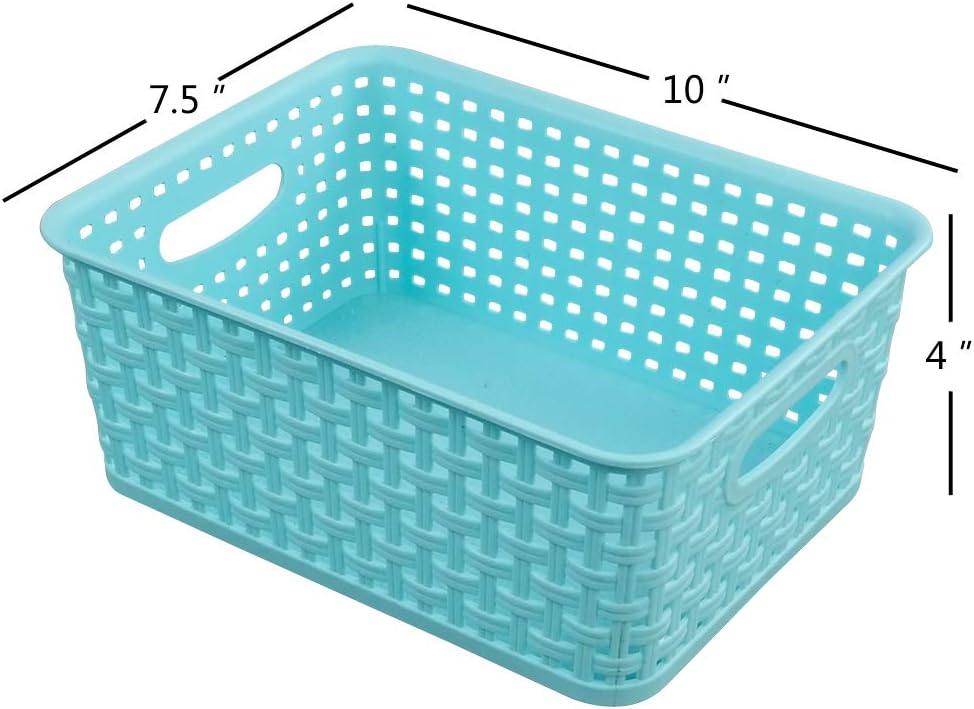 6 Pzas Cestas Almacenamiento Plástico