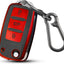 Funda llavero VW 3 botones protección completa rojo