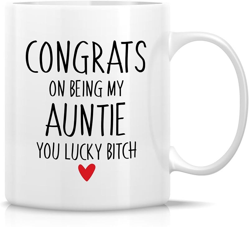 Taza humorística para tía 11oz cerámica regalo cumpleaños