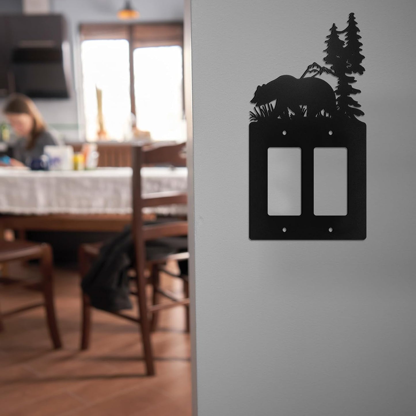Cubierta interruptor luz alce metal placa pared casa