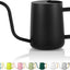 Regadera acero inox pico curvo para plantas negro