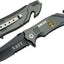Cuchillo bolsillo azul 4.5" plegable con cortador y rompedor