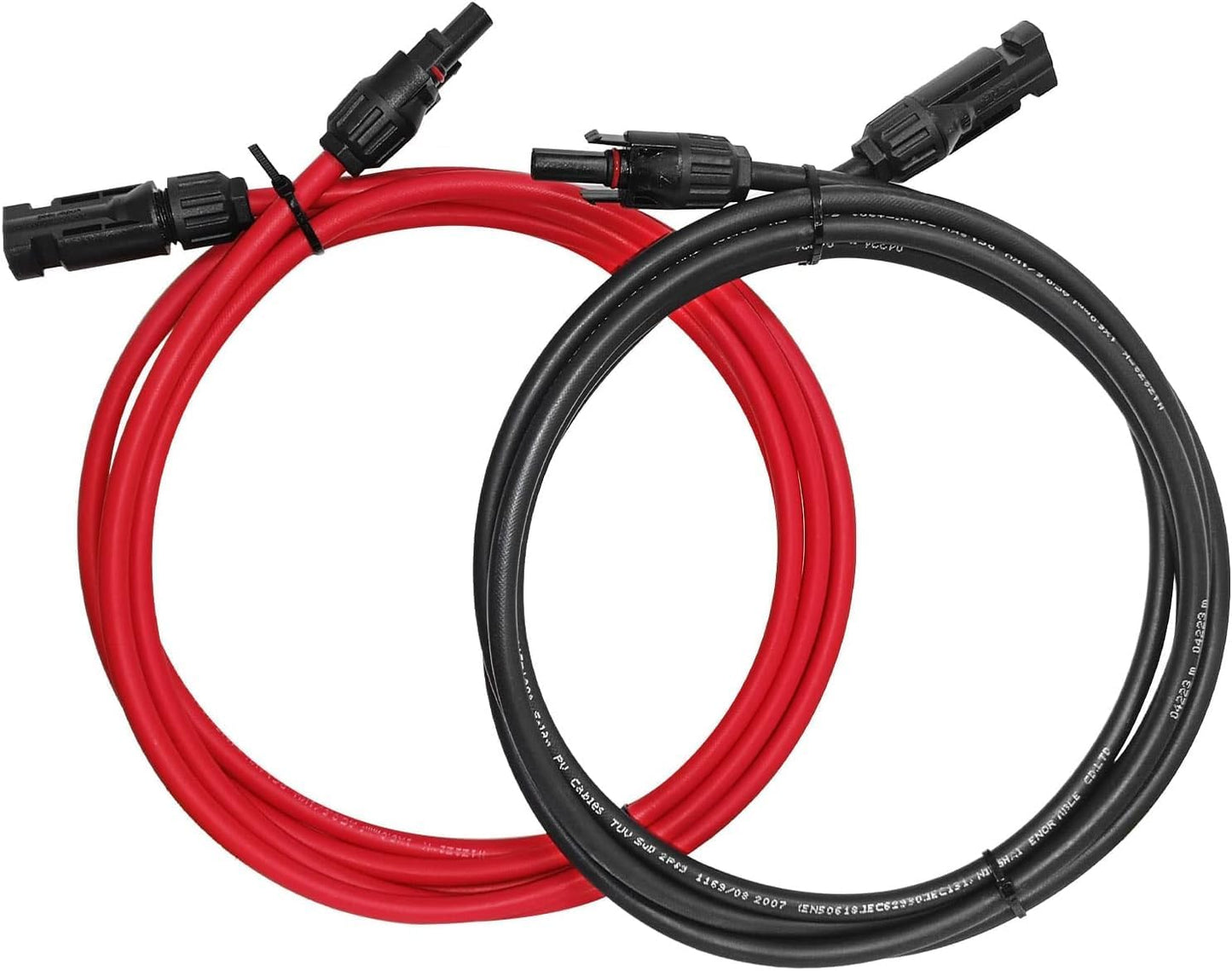 Cable extensión solar 10-12AWG 1500V con enchufe