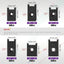 Kit tuercas en U con clip para salpicadero 225 pzas color negro