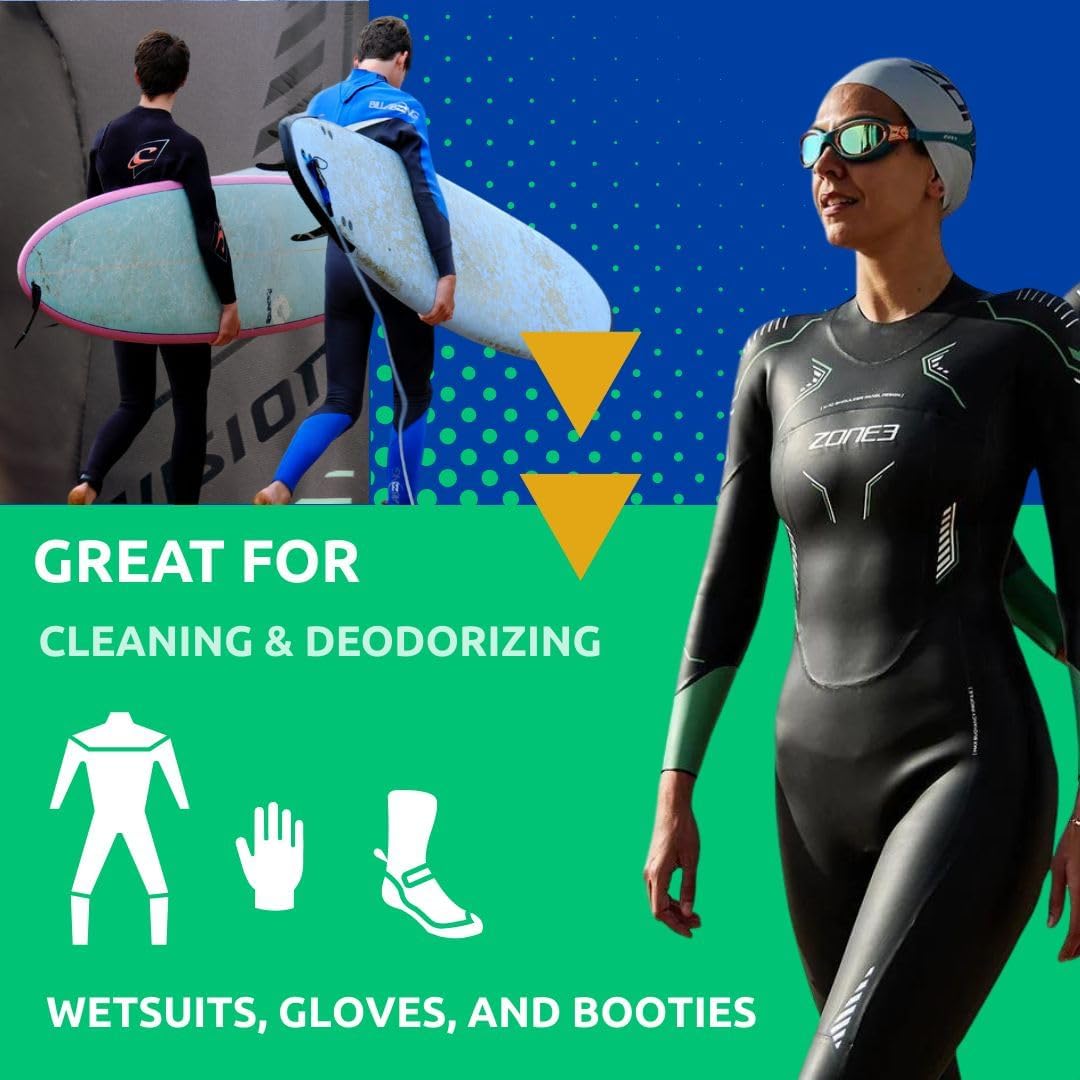 Limpia y desodoriza trajes de neopreno