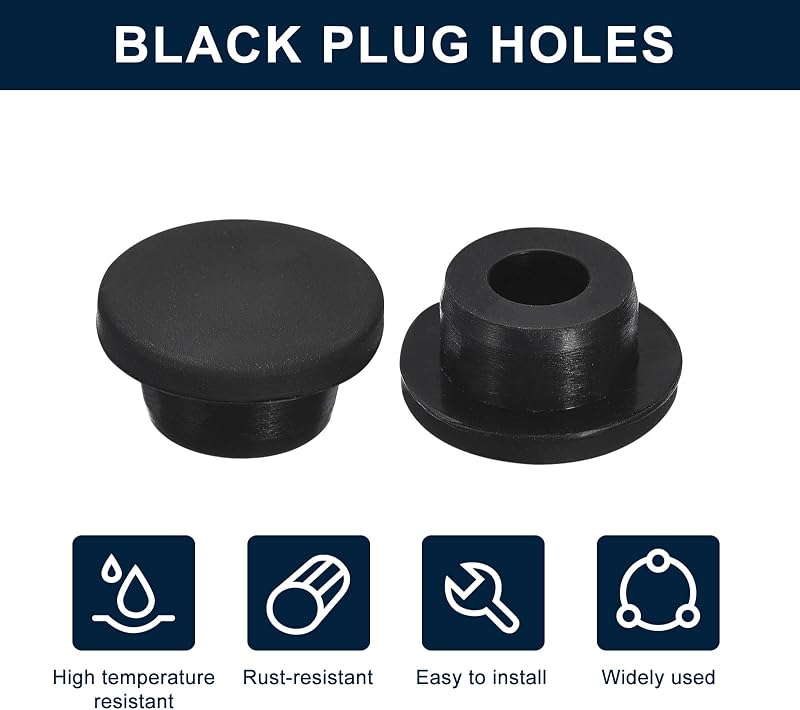 6 Tapones goma impermeable para enchufe 0.79pulg