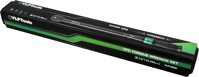 Llave torsión clic 1/2" 25-250 ft-lb acero cromo vanadio