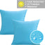 2 Pzas Fundas Cojín Exterior Impermeables 20x20" Azul
