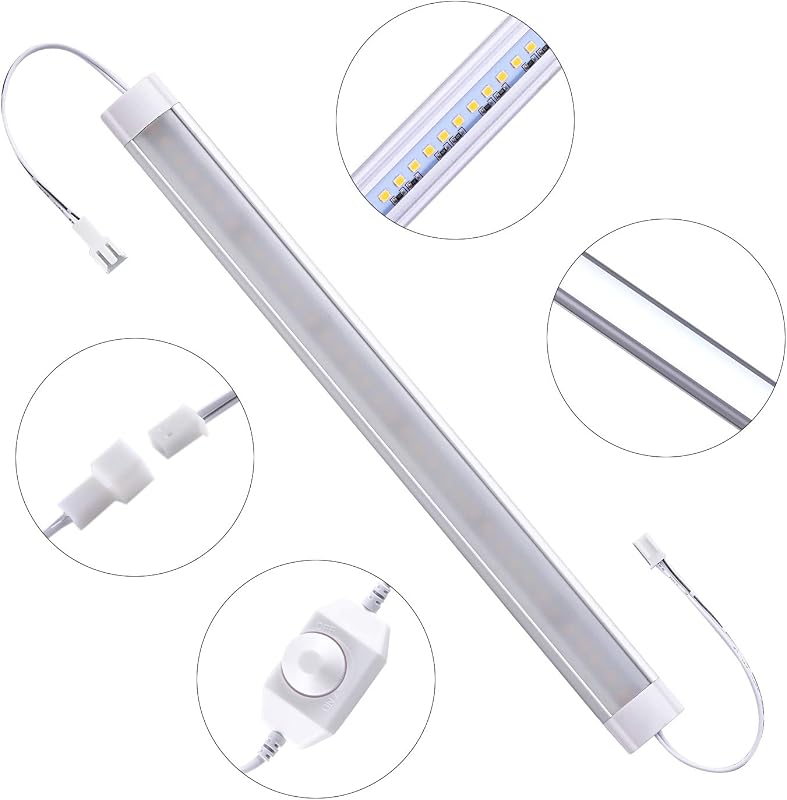 6 Luces LED 11" para debajo de gabinete blanco frío 6000K