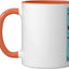 Taza Cerámica Sonrisa Tiburón Naranja/Blanco