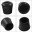 16 Tapas Goma Antideslizantes para Patas Silla 1pulg Negro