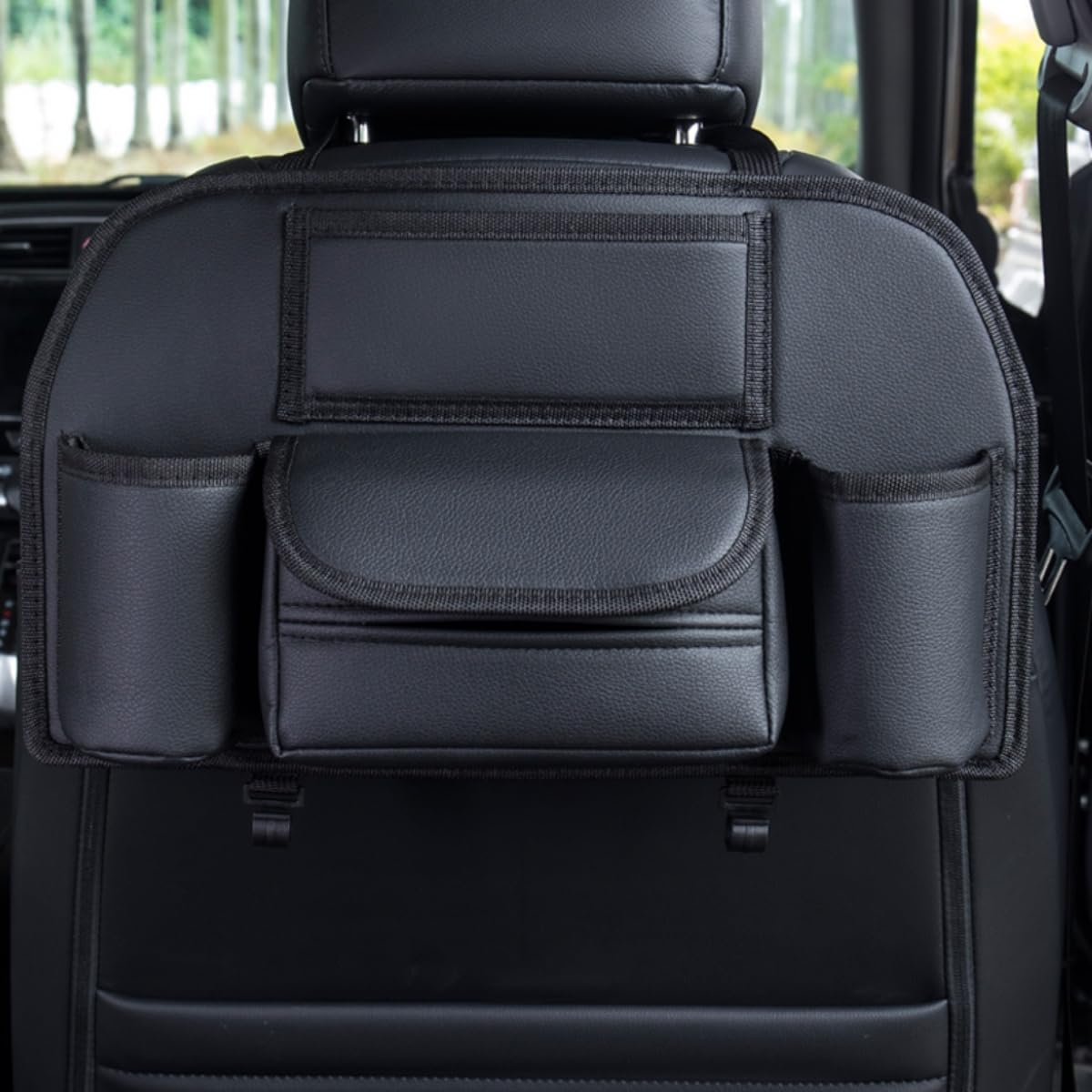 Organiz. asiento trasero automóvil con bolsillo pañuelos