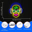 Luces neón calavera decoración Halloween LED regulables USB