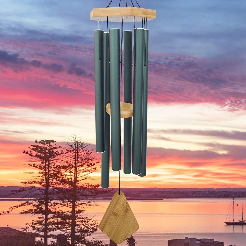Campanillas viento al aire libre 36pulg tono profundo