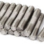 Varilla acero inox M8x40mm doble extremo 20pcs tono plata