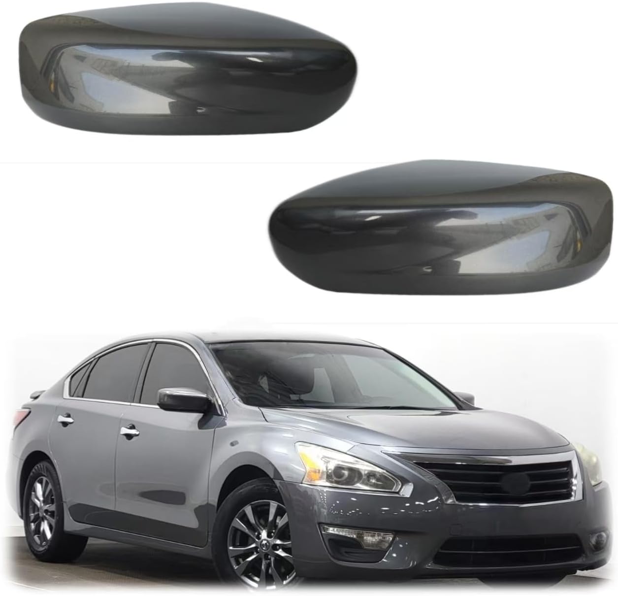 Fundas cubierta espejo reemplazo Nissan Altima 13-18 gris