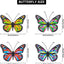 4 Mariposas metal decoración paredes