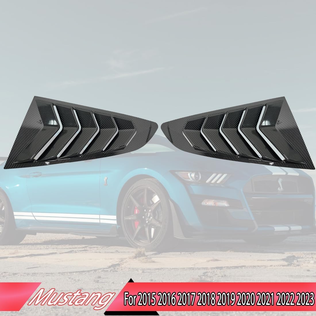 Escobillas ventana 2 pzas para Mustang 15-23 cubiertas ABS
