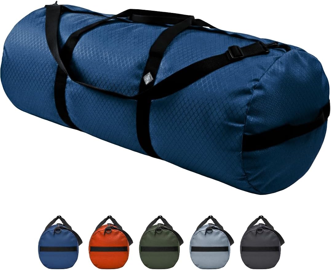 Bolsas lona ripstop impermeables plegables blue