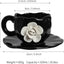 Tazas café cerámica con platillo 11oz para cappuccino