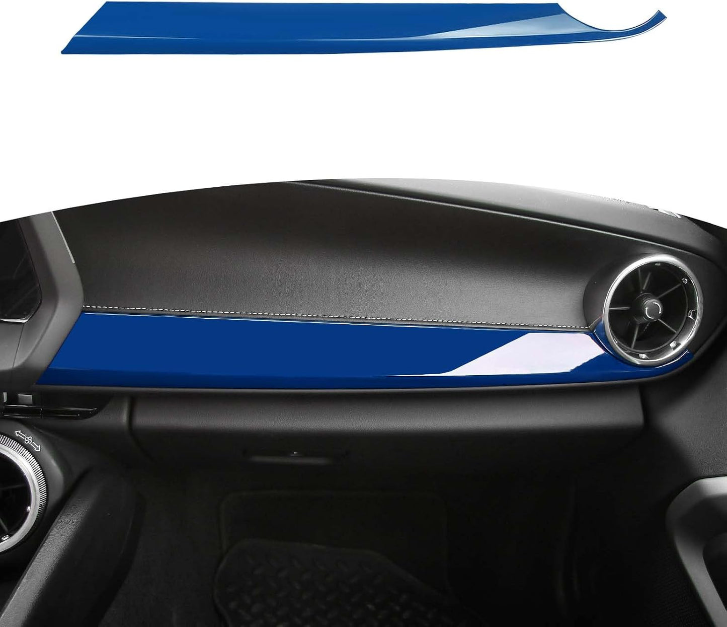 Panel adorno tablero pasajero Chevy Camaro 2016-actual azul