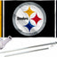 Kit soporte y mástil bandera Pittsburgh Steelers
