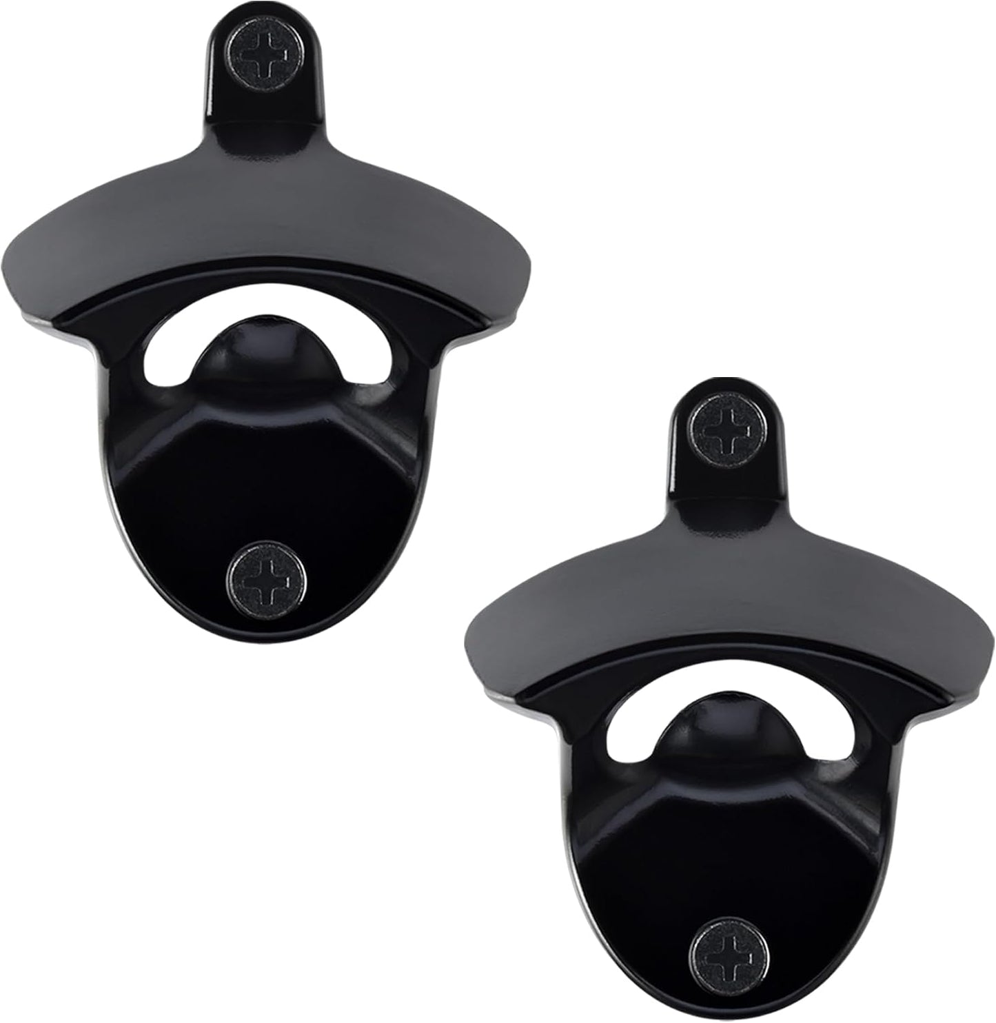 Abridor botellas negro pared clásico a prueba de herrumbre 2 pack