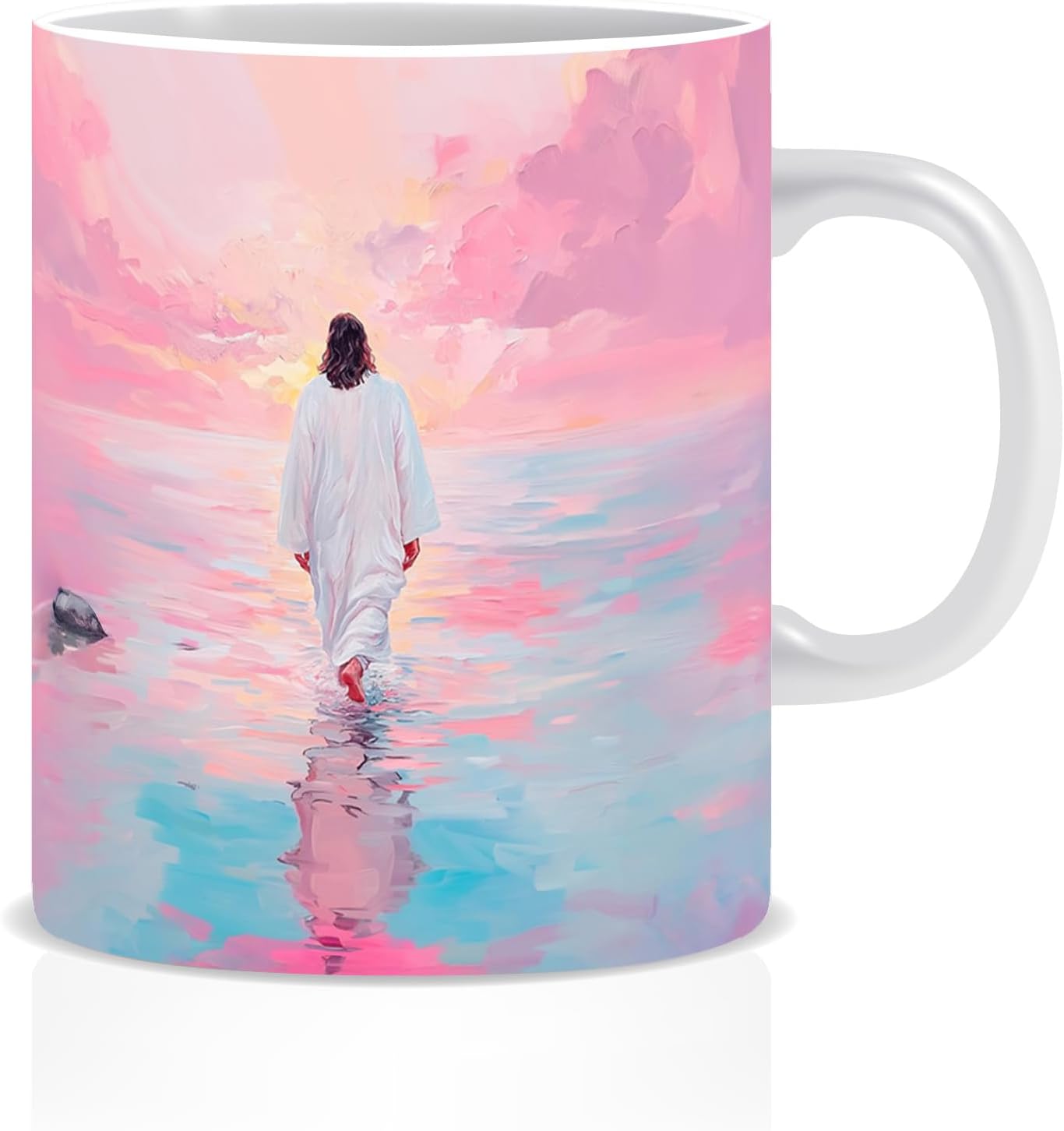 Taza Café Cristiana con Texto Inspirador para Desayuno