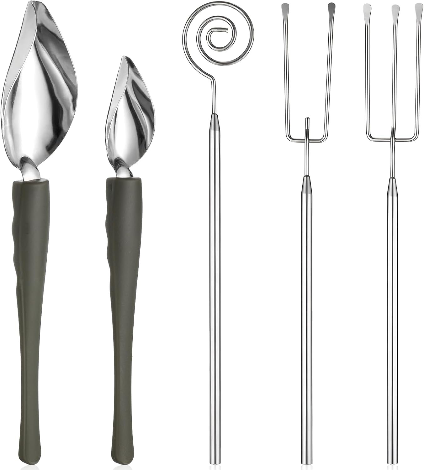 5 Herramientas Inmersión Chocolate Acero Inox Cuchara Chef