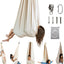 Columpio sensorial con accesorios giratorios tela beige