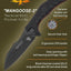 Cuchillo bolsillo EDC mango G10 clip ajustable
