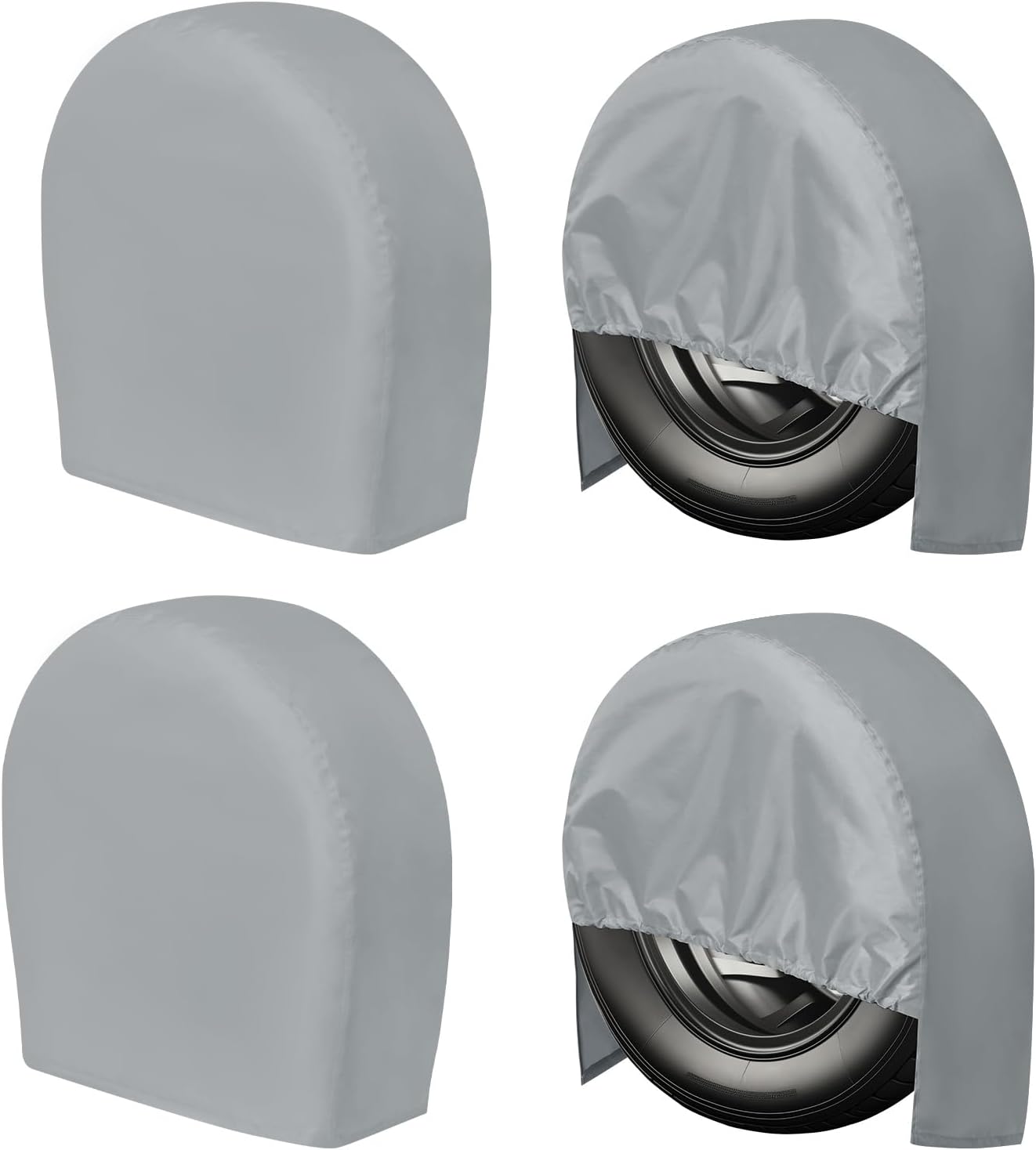 4 Pzas Fundas Neumáticos Universal 24-26" UV Resistentes