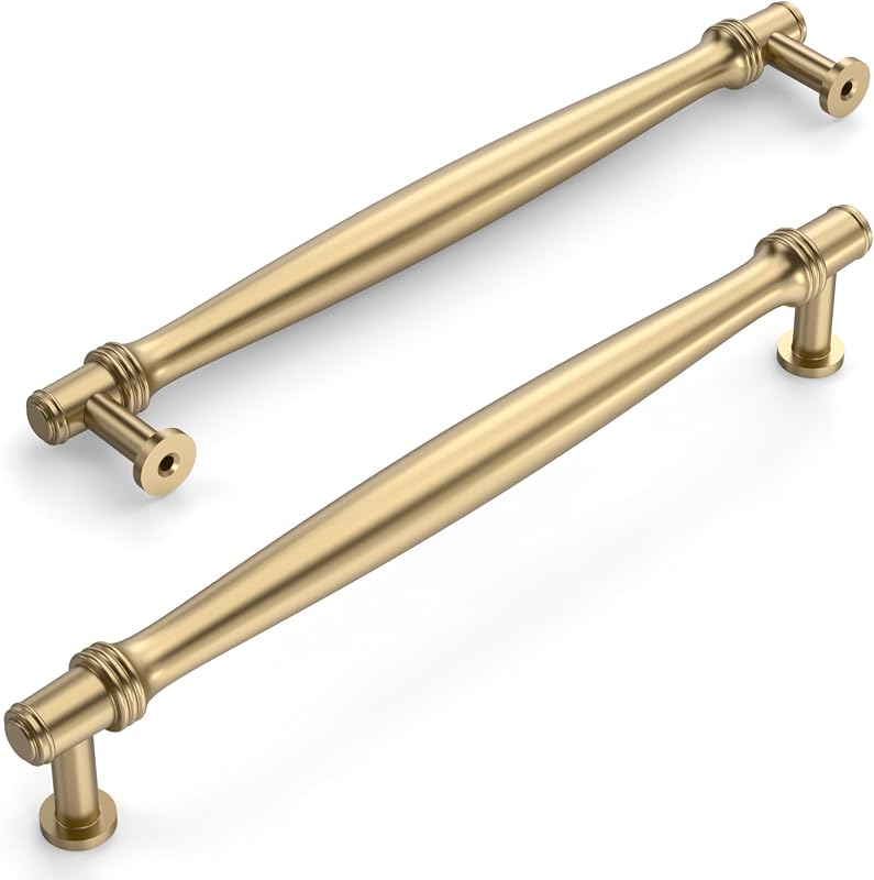 10 Tiradores Bronce Champán para Armarios Cocina 7.5"
