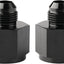 Adaptador reductor 12AN a 8AN aluminio negro set 2