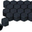 Set 20 tapas cubiertas tuercas rueda 0.748pulg color negro