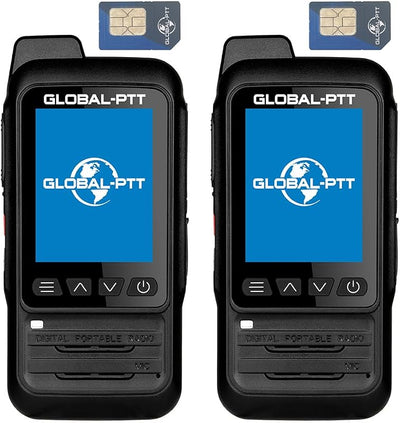 Walkie Talkie Dual Pack Radio GPS con 2 SIM anuales