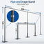 Soporte fondo ajustable 12x20ft metal para fiestas boda