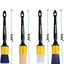 Set 4 Cepillos Coche Pelo Jabalí Ergonómico Multiusos
